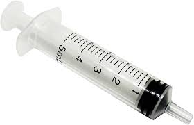 Jeringas desechables de 5 ml con cierre Luer